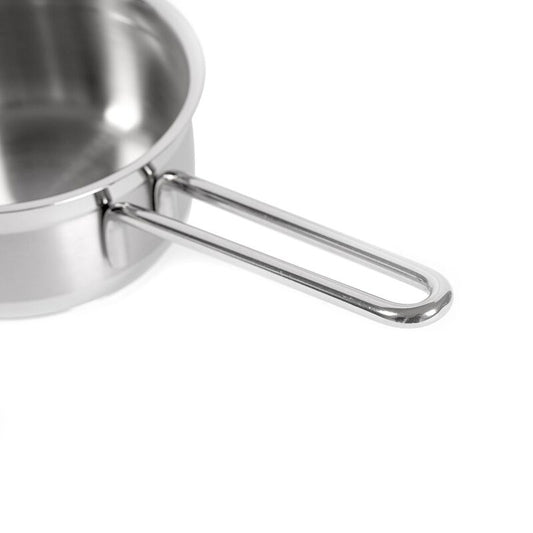 Korkmaz Alfa Stainless Steel Saucepan - 14x7cm, Induction Compatible, Made in Turkey