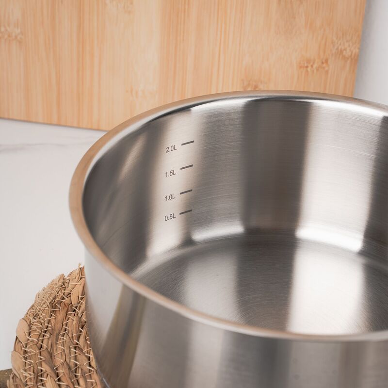 Korkmaz Proline Stainless Steel Saucepan- Induction Compatible, Made in Turkey