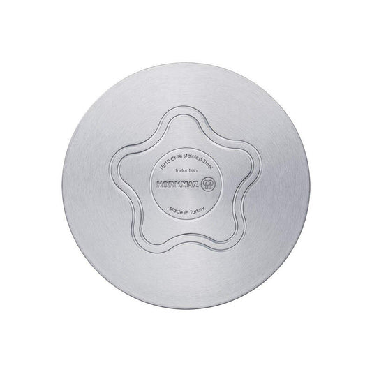 Korkmaz Proline Satin Stainless Steel Frying Pan - Induction Compatible, Made in Turkey