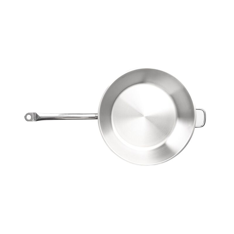 Korkmaz Proline Satin Stainless Steel Frying Pan with Handle - Induction Compatible, Made in Turkey