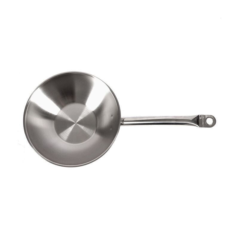 Korkmaz Proline Stainless Steel Wok - 28x8.5cm, Induction Compatible Frying Pan, Made in Turkey