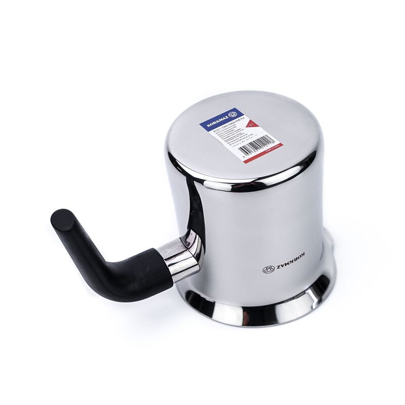 Korkmaz Proline Satin Stainless Steel Milk Frothing Pitcher - 1.0L, Made in Turkey