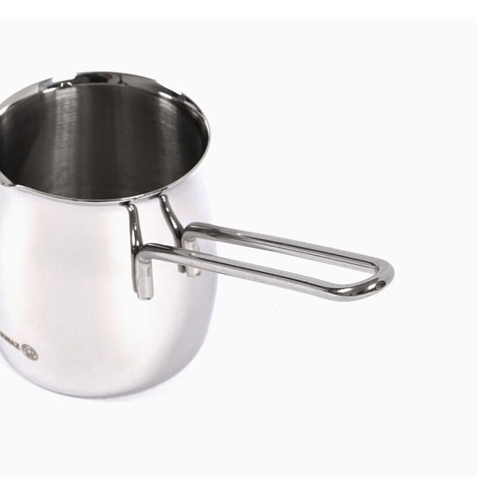 Korkmaz Tombik Stainless Steel Turkish Coffee Pot Set - Made in Turkey