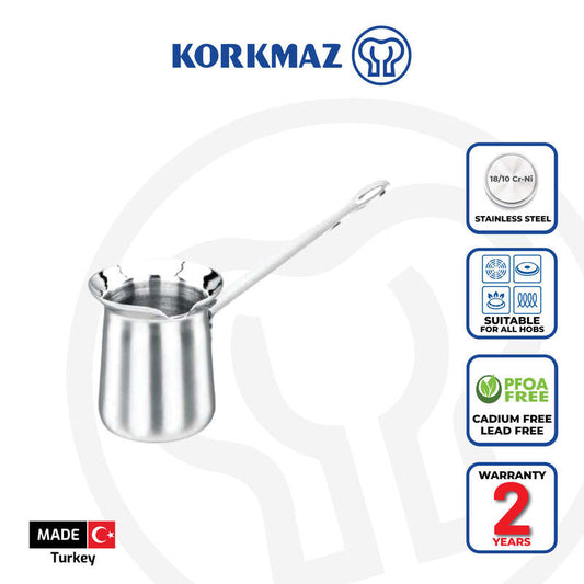Korkmaz Classic Milk Pot – Premium Quality Milk Pot, Made in Turkey