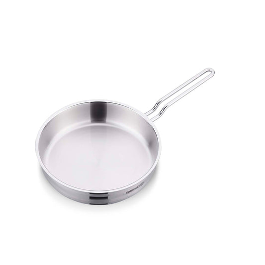 Korkmaz Astra Stainless Steel Frying Pan - Induction Compatible, Made In Turkey