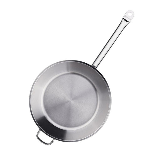Korkmaz Proline 32x9cm Stainless Steel Wok with Lid - Induction Compatible, Made in Turkey