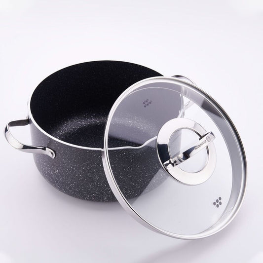 Korkmaz Galaxy 26x13 cm Stock Multipurpose Pot with Strainer Lid & Stainless Steel Handles