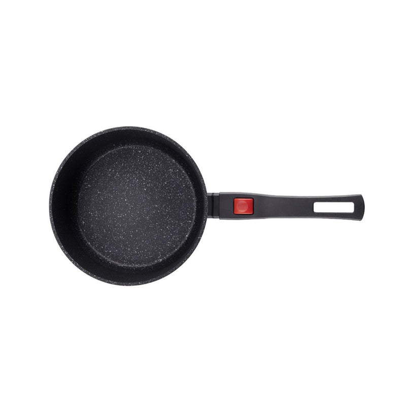 Korkmaz Ornella Non-Stick Saucepan with Lid - 20x10.5 cm, Removable Handle, Made in Turkey