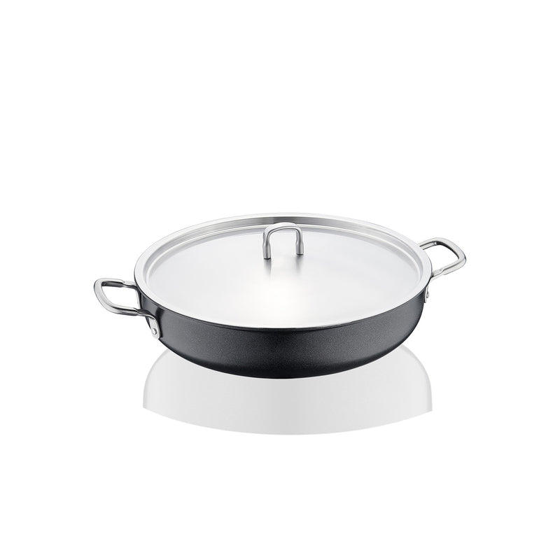 Korkmaz Doria Eksta Non Stick Cooking Pot with Lid - 32x8cm, Gas Stove Compatible, PFOA Free, Made In Turkey