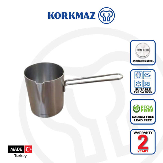 Korkmaz Proline Stainless Steel Turkish Coffee Pot - Made in Turkey