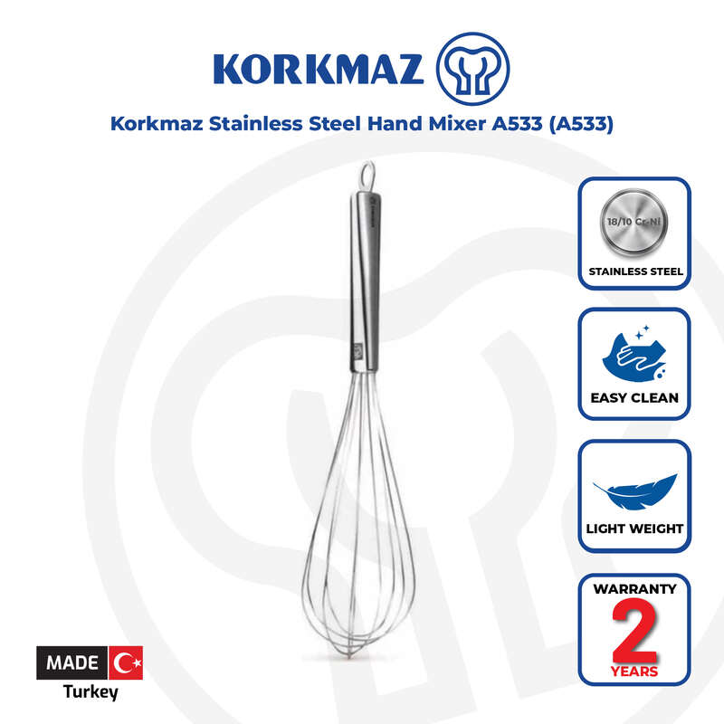 Korkmaz Stainless Steel Hand Mixer A533 (A533) Made in Turkey