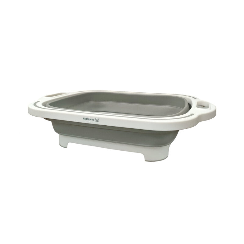 Korkmaz Essentials 4 in 1 Multifunction Silicone Foldable Cutting Board - Made in Turkey