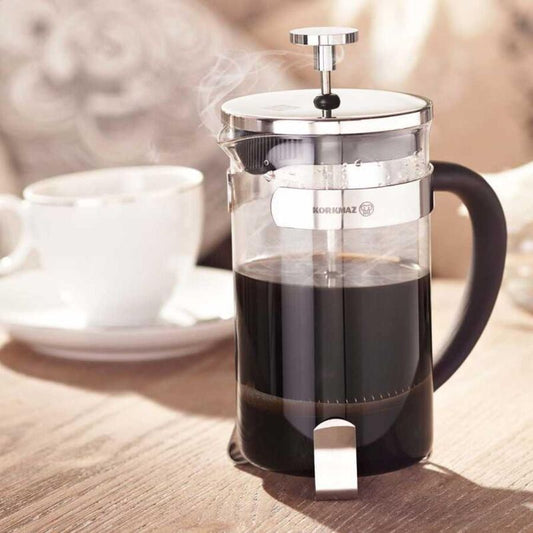 Korkmaz Pressa 800ml Coffee Press - French Press Coffee Maker, Glass Copper Stainless Steel, Heat Resistant Borosilicate Coffee Pot