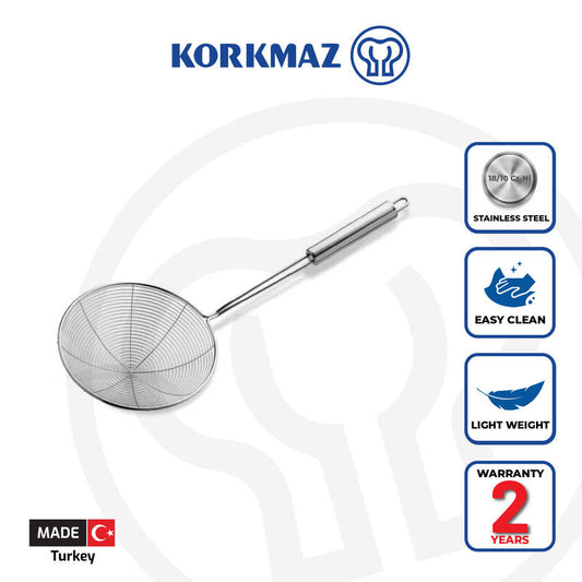 Korkmaz Twisty Stainless Steel Strainer 15.5cm (A686) Made in Turkey