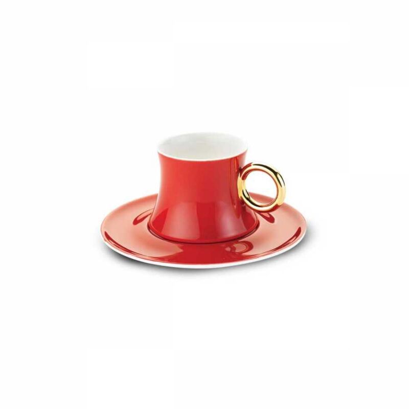 Korkmaz Freedom Set of 6 Pink Coffee Cups