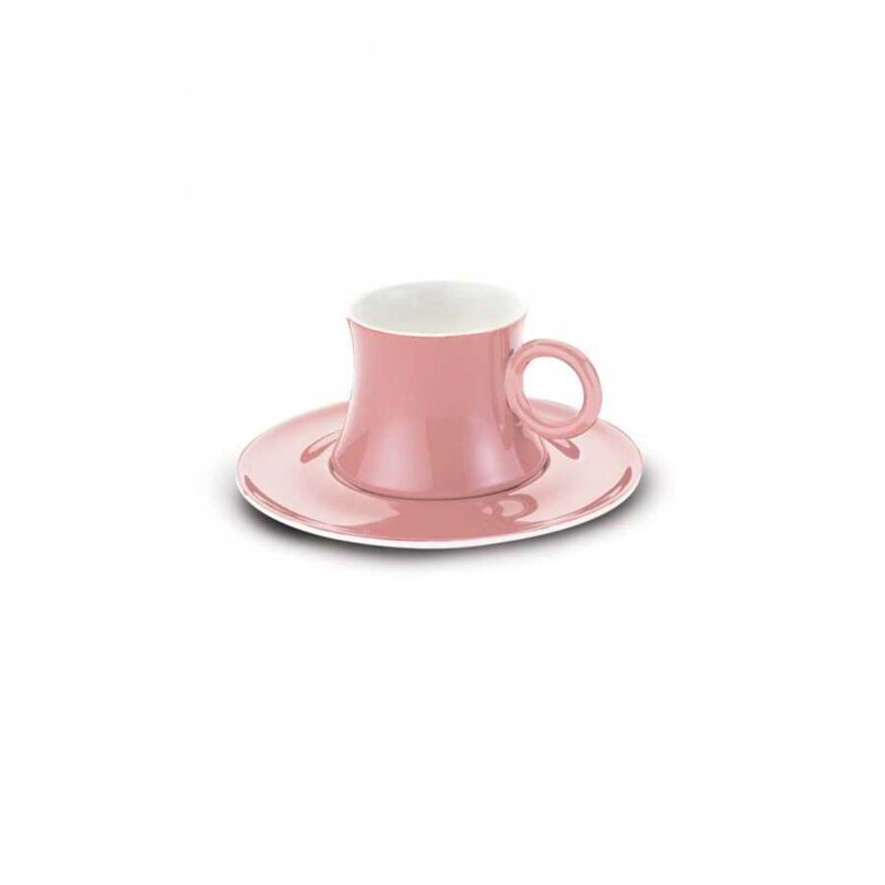 Korkmaz Freedom Set of 6 Pink Coffee Cups