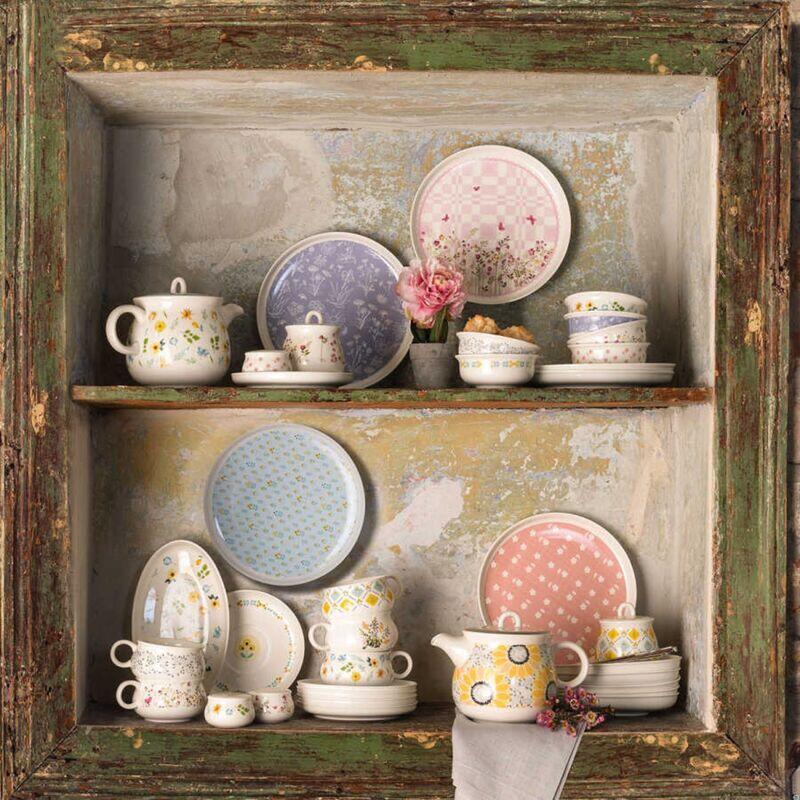 Korkmaz Kappa Collection Breakfast Set - 30 Pieces, Cups and Saucers Sets, Breakfast Plates, Teapot, Made in Turkey