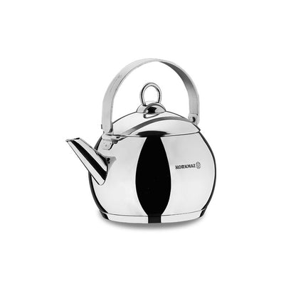 Korkmaz Tombik Teapot Premium Stainless Steel - Made in Turkey