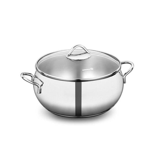 Korkmaz Tombik Stainless Steel Stock Pot (Soup Pot), Induction Compatible, Made in Turkey