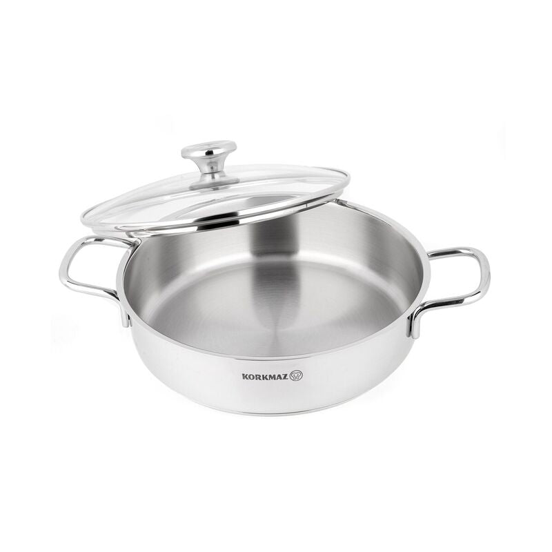Korkmaz Alia Stainless Steel Cookware Set - 6-Piece, Induction Compatible, Stock Pot Set, Made in Turkey