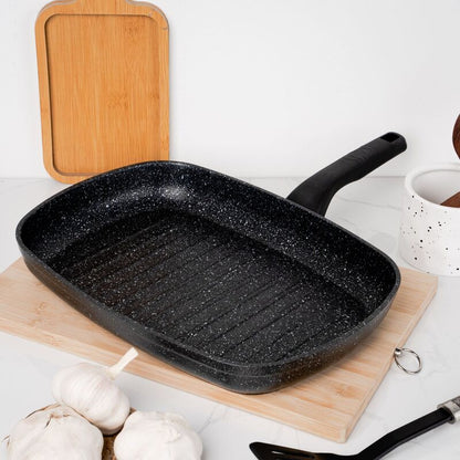 Korkmaz Ornella Non-Stick Grill Pan - Induction Compatible, Free from PFOA, Cadmium, or Lead, Made in Turkey