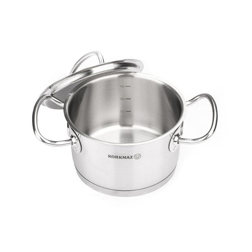 Korkmaz Proline Stainless Steel Cookware Set 9-Piece