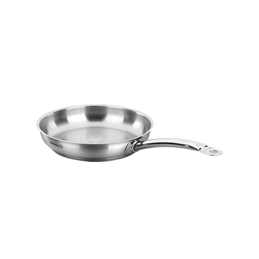 Korkmaz Proline Satin Stainless Steel Frying Pan - Induction Compatible, Made in Turkey