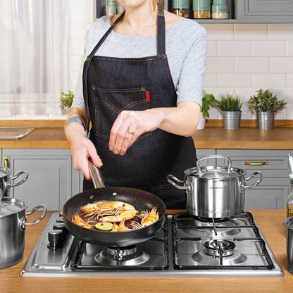 Korkmaz Proline Satin Stainless Steel Frying Pan - Induction Compatible, Made in Turkey