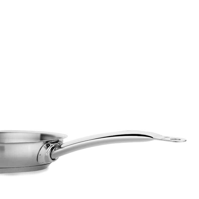 Korkmaz Proline Satin Stainless Steel Frying Pan - Induction Compatible, Made in Turkey