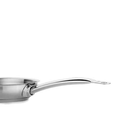 Korkmaz Proline Satin Stainless Steel Frying Pan - Induction Compatible, Made in Turkey