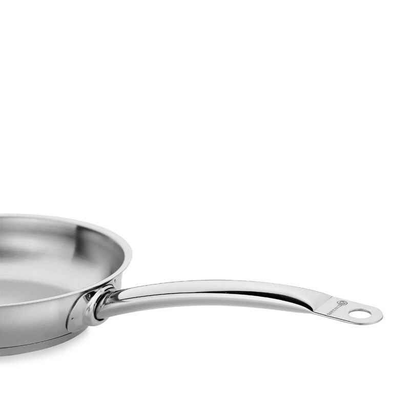 Korkmaz Proline Satin Stainless Steel Frying Pan - Induction Compatible, Made in Turkey