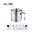 Korkmaz Proline 18/10 Stainless Steel Milk Pot 14cm 2L, Induction Compatible