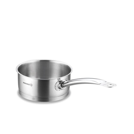 Korkmaz Proline Stainless Steel Saucepan- Induction Compatible, Made in Turkey