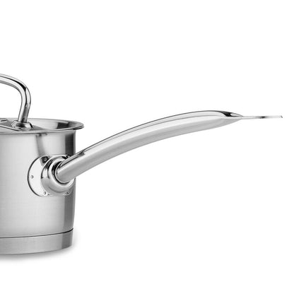 Korkmaz Proline Stainless Steel Saucepan with Lid , Induction Compatible, Made in Turkey