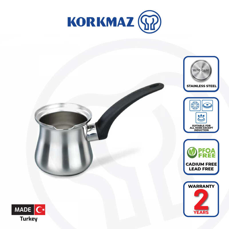 Korkmaz Proline Satin Stainless Steel Milk Frothing Pitcher - 0.5L