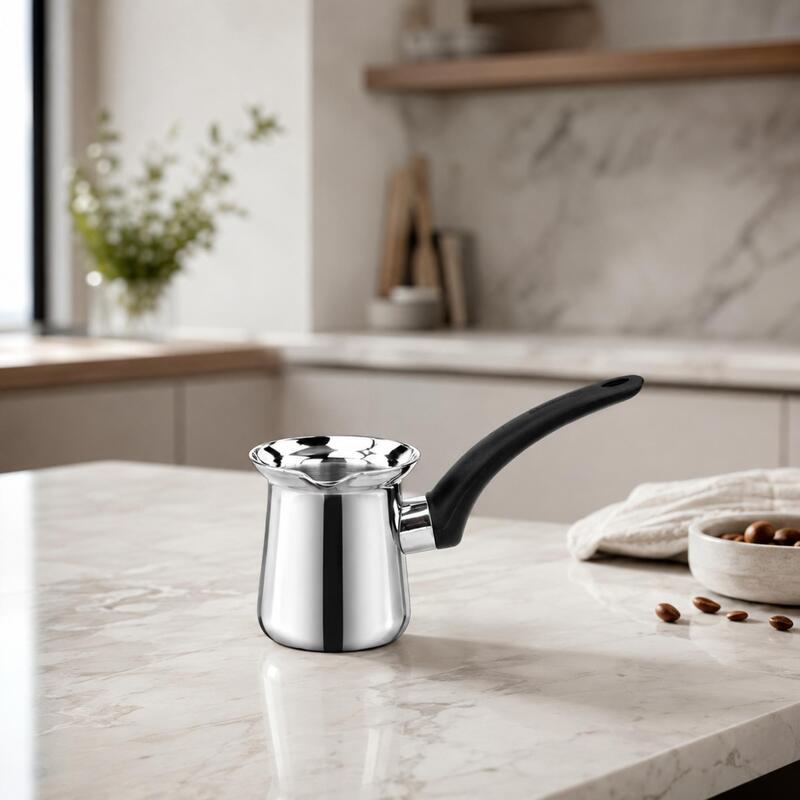 Korkmaz Orbit 18/10 Stainless Steel Turkish Coffee Pot Cezve 0.5L