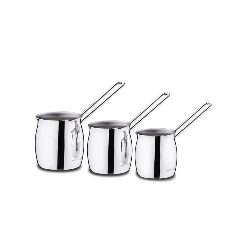 Korkmaz Tombik Stainless Steel Turkish Coffee Pot Set