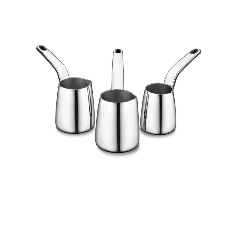 Korkmaz Vertex Stainless Steel Turkish Coffee Pot Set