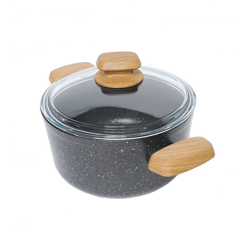 Korkmaz Montana Non-Stick Stock Pot (Soup Pot) - 20x10.5cm, Induction Compatible, Free From PFOA, Cadmium, and Lead, Made in Turkey