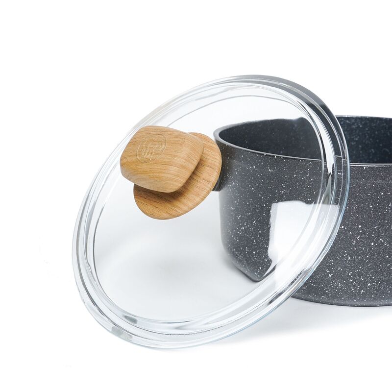 Korkmaz Montana Non-Stick Stock Pot (Soup Pot) - 20x10.5cm, Induction Compatible, Free From PFOA, Cadmium, and Lead, Made in Turkey