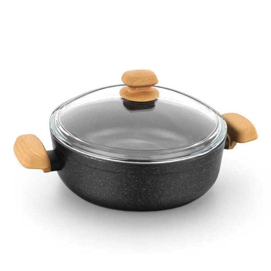 Korkmaz Montana Non-Stick Cooking Pot , Induction Compatible, Free From PFOA, Cadmium, and Lead, Made in Turkey