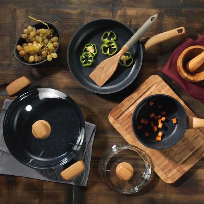 Korkmaz Montana Non-Stick Cooking Pot , Induction Compatible, Free From PFOA, Cadmium, and Lead, Made in Turkey