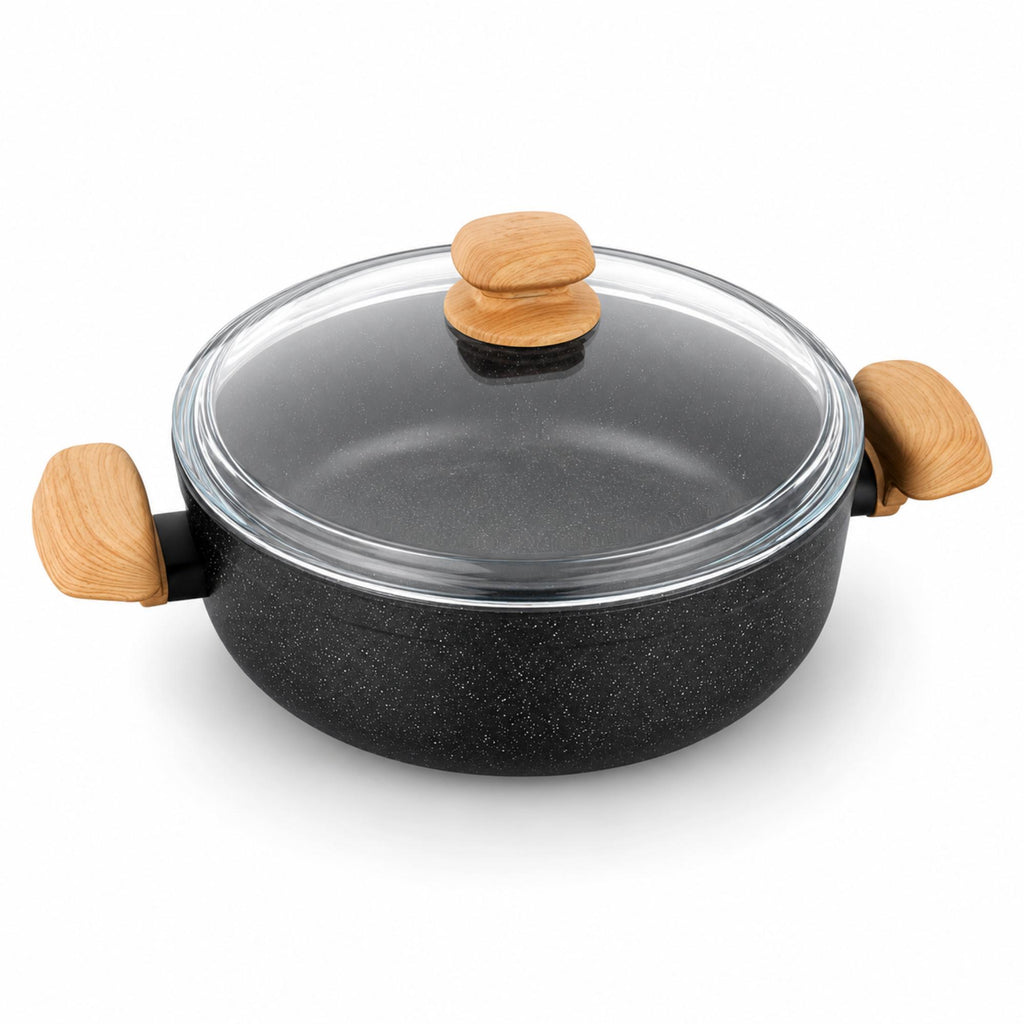 Korkmaz Montana Non-Stick Cooking Pot , Induction Compatible, Free From PFOA, Cadmium, and Lead, Made in Turkey