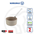 Korkmaz Minika Non-Stick Saucepan - 12x6 cm, Free From PFOA, Cadmium, and Lead, Made in Turkey