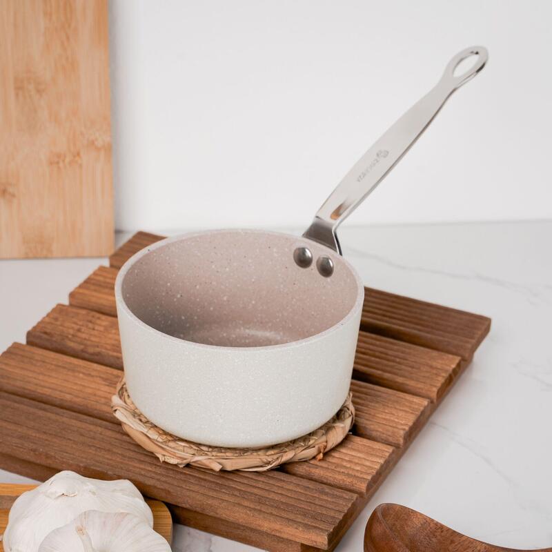 Korkmaz Minika Granite Non-Stick Saucepan 12cm 0.6L, Gas Electric Ceramic Hob
