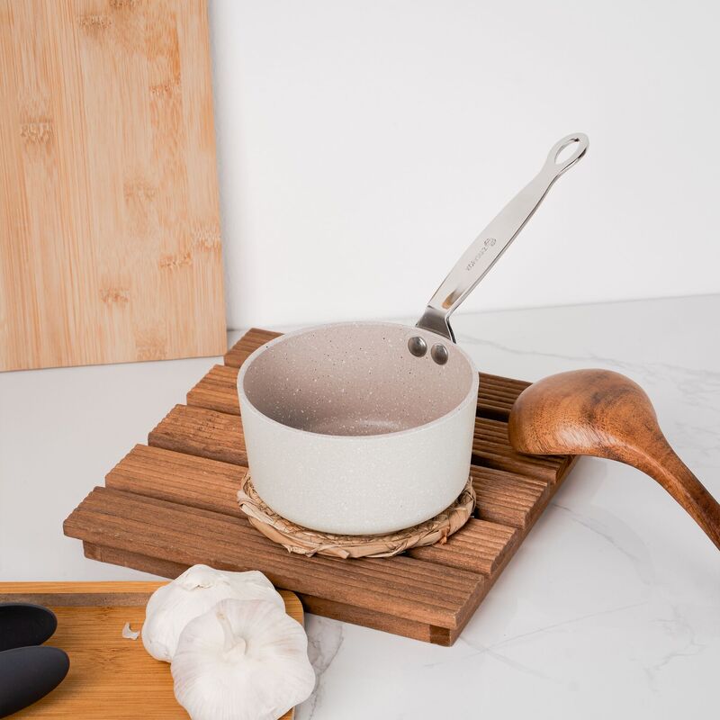 Korkmaz Minika Non-Stick Saucepan - 12x6 cm, Free From PFOA, Cadmium, and Lead, Made in Turkey