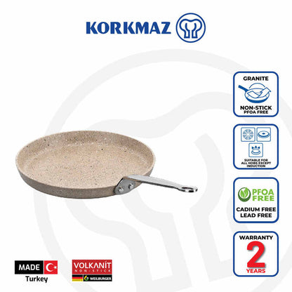 Korkmaz Minika Non-Stick Frying Pan, Free From PFOA, Cadmium, and Lead, Made in Turkey