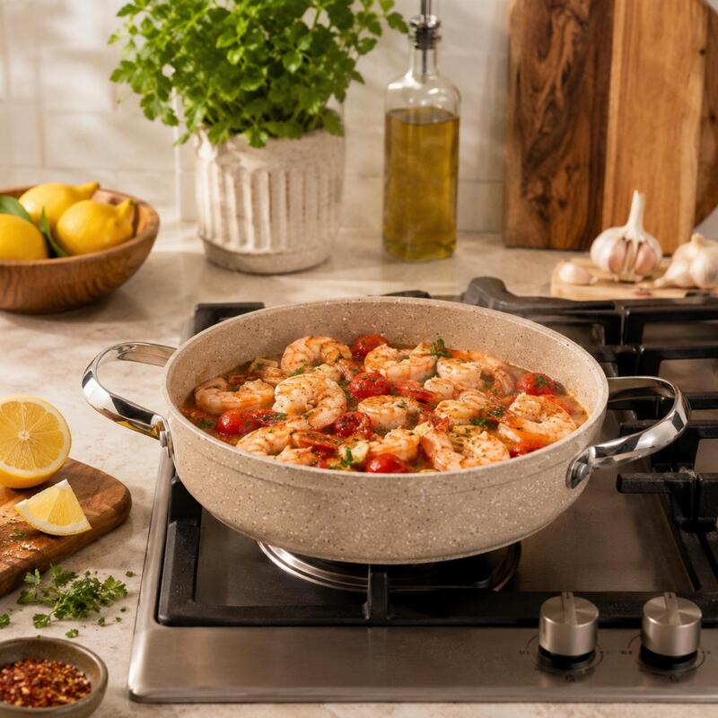 Korkmaz Granita Non-Stick Frying Pan 20cm 0.9L, Induction Compatible