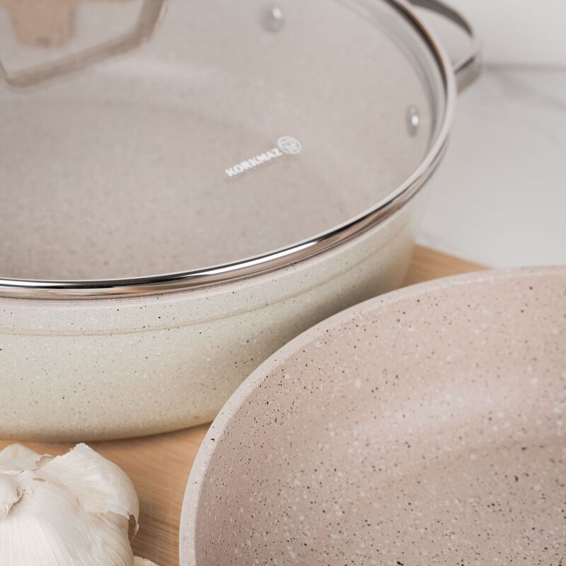 Korkmaz Granita Non-Stick Cookware Set - 7-Piece