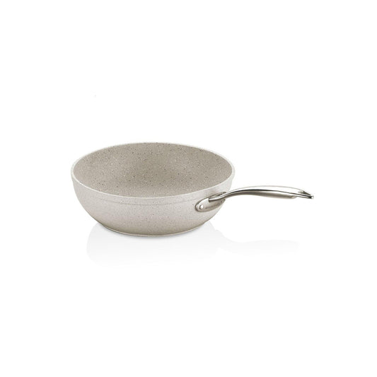 Korkmaz Granita Non-Stick Wok -  Induction Compatible, Free From PFOA, Cadmium, and Lead, Made in Turkey
